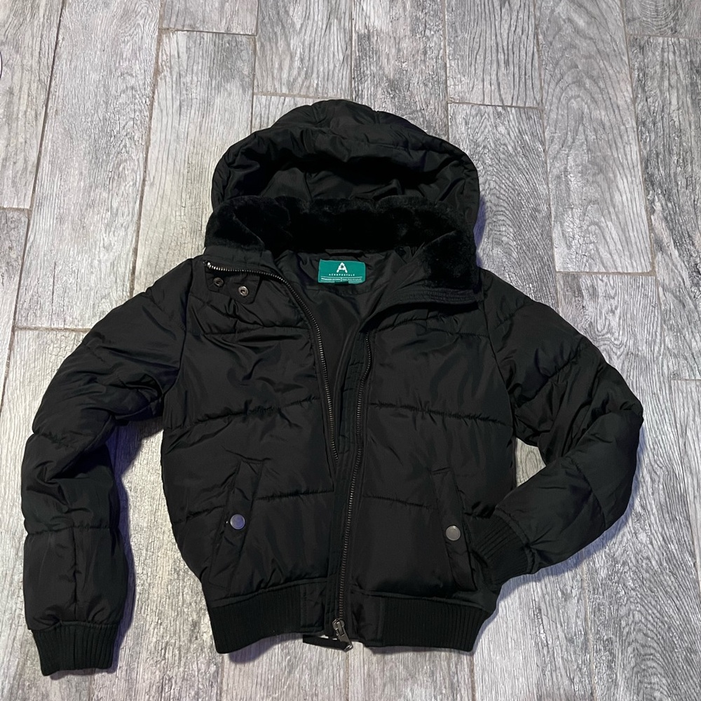 Aeropostale Black Puffer Jacket